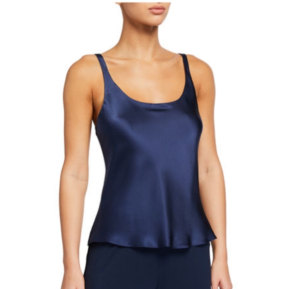 Natori Tops - Josie Natori silk blue top